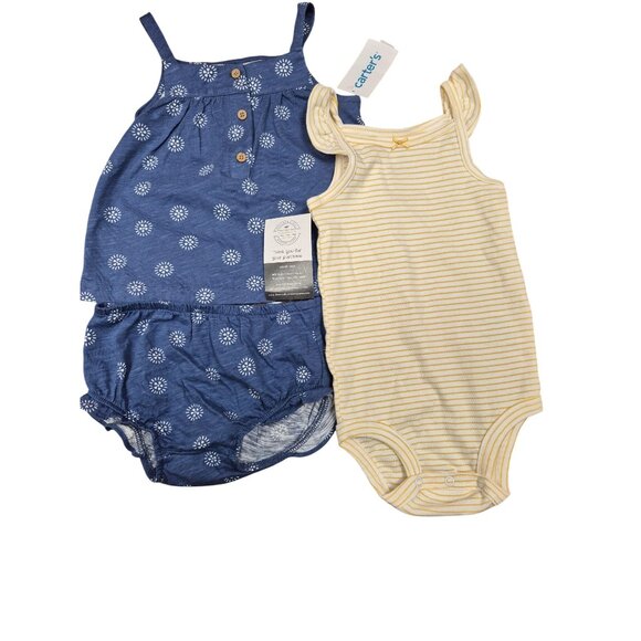 Baby Girls Floral Little Short Set 3 Piece - Picture 2 of 15